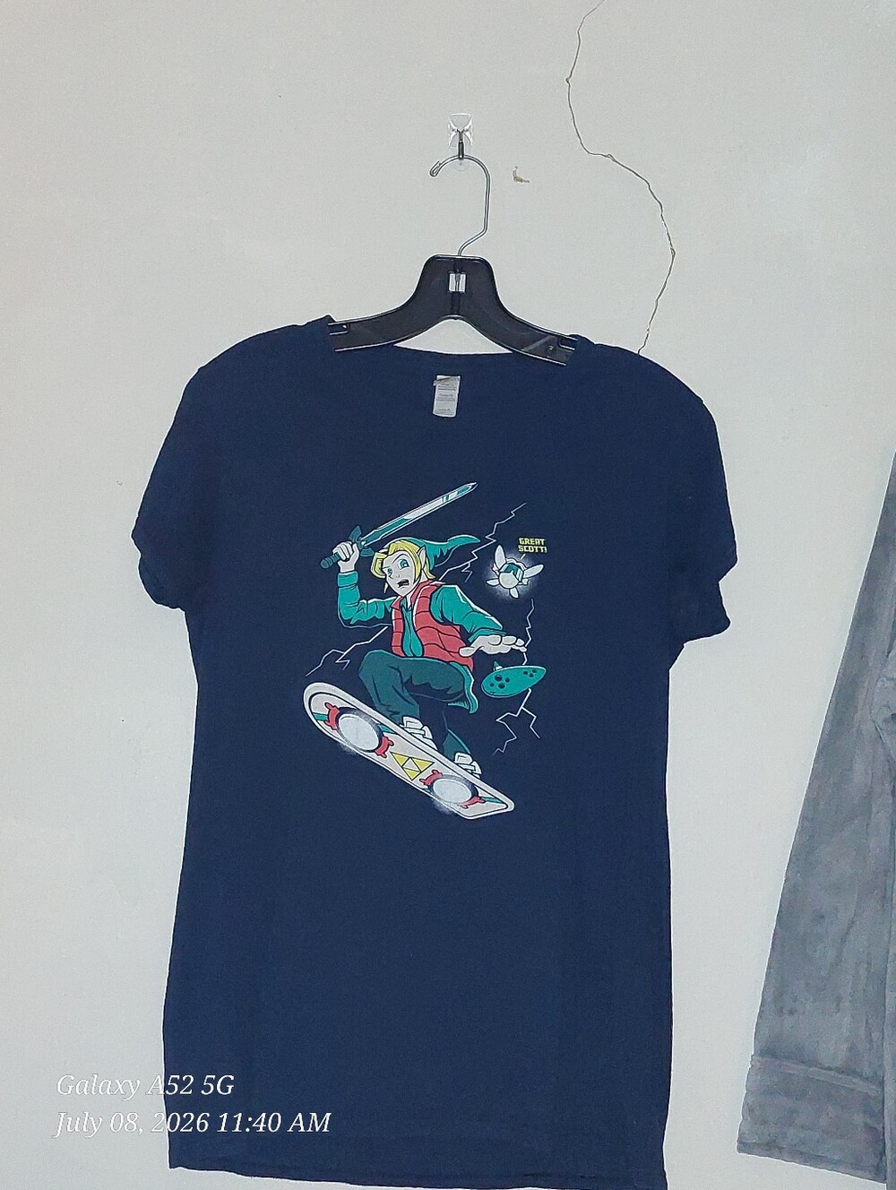 Teefury Back To The Future x Legend Of Zelda Crossover Shirt In Ladies XL